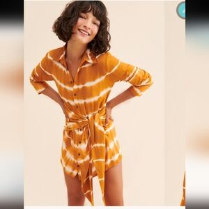 Jen's Pirate Booty High Summer Amata Shirt Dress Size Med Mini dress